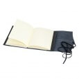 Leren notitieboek navulbaar Amalfi zwart