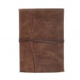 Leren notitieboek navulbaar Amalfi chocolate