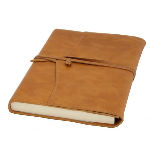 Leren notitieboek navulbaar Amalfi bruin