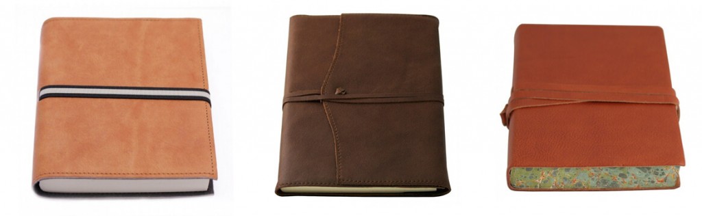 Luxe leren notitieboeken gemaakt van Italiaans leer