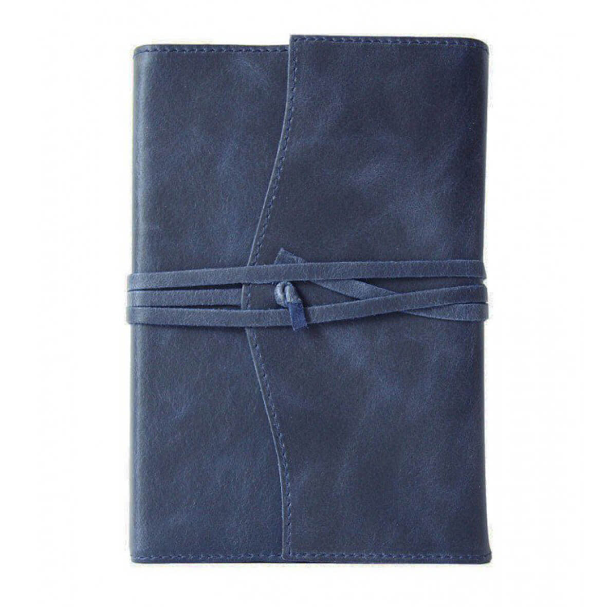 Leren notitieboek navulbaar blauw kopen | My Lovely