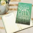 Notitieboek voor meer positiviteit: The grass is green enough!