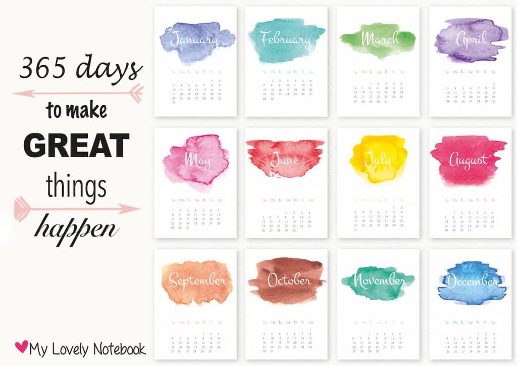 Gelukkig nieuw jaar en kalender