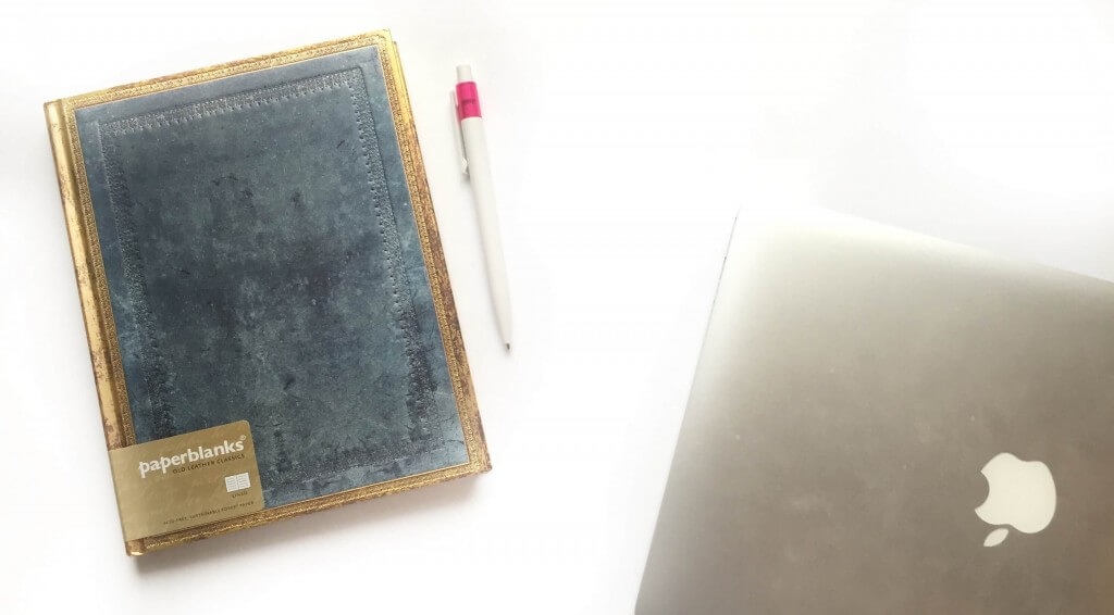 Het gevoel van een nieuw notitieboek