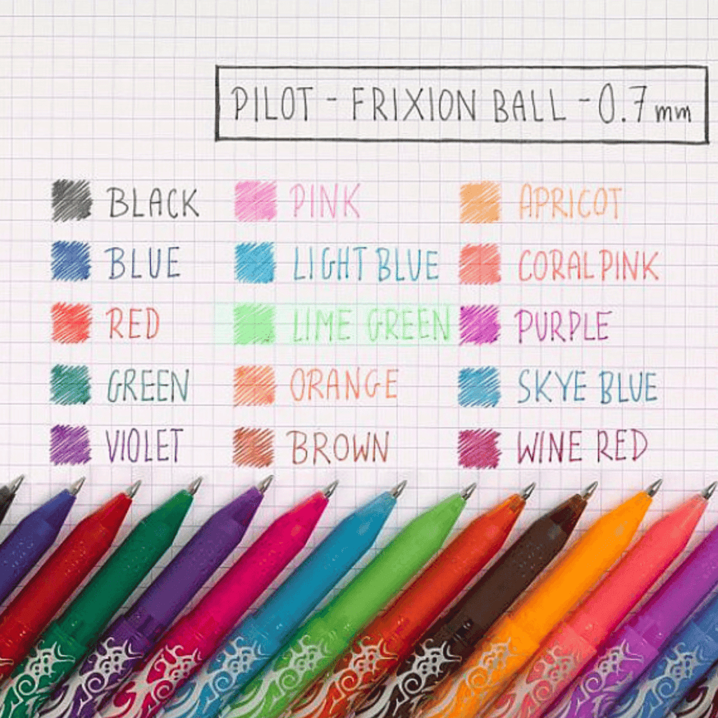 Pilot FriXion Ball pen uitgumbare pen kopen My Lovely Notebook