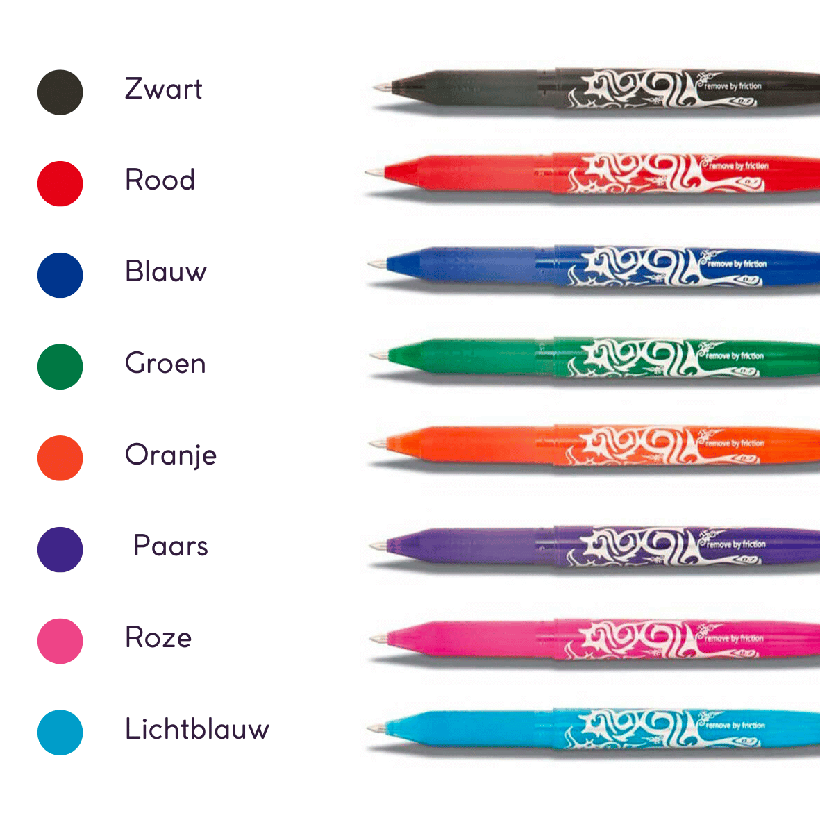 Pilot Frixion Balpenvullingen – Uitwisbare Inkt – Set Van 9 (Oranje) – 0,7 Mm – Voor Frixion Ball & Clicker