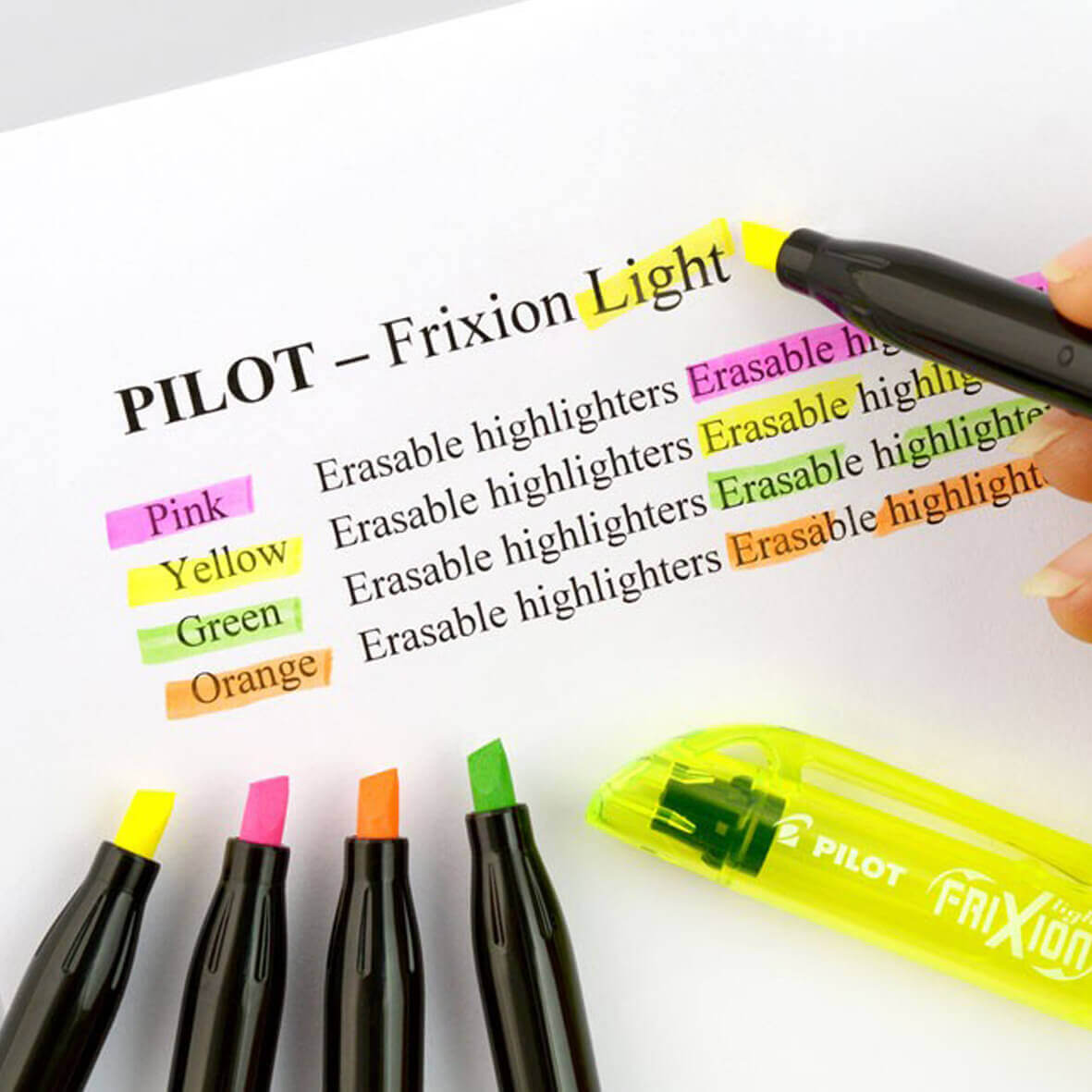 eenheid Stap klok Pilot FriXion light neon markeerstift | uitgumbare marker kopen