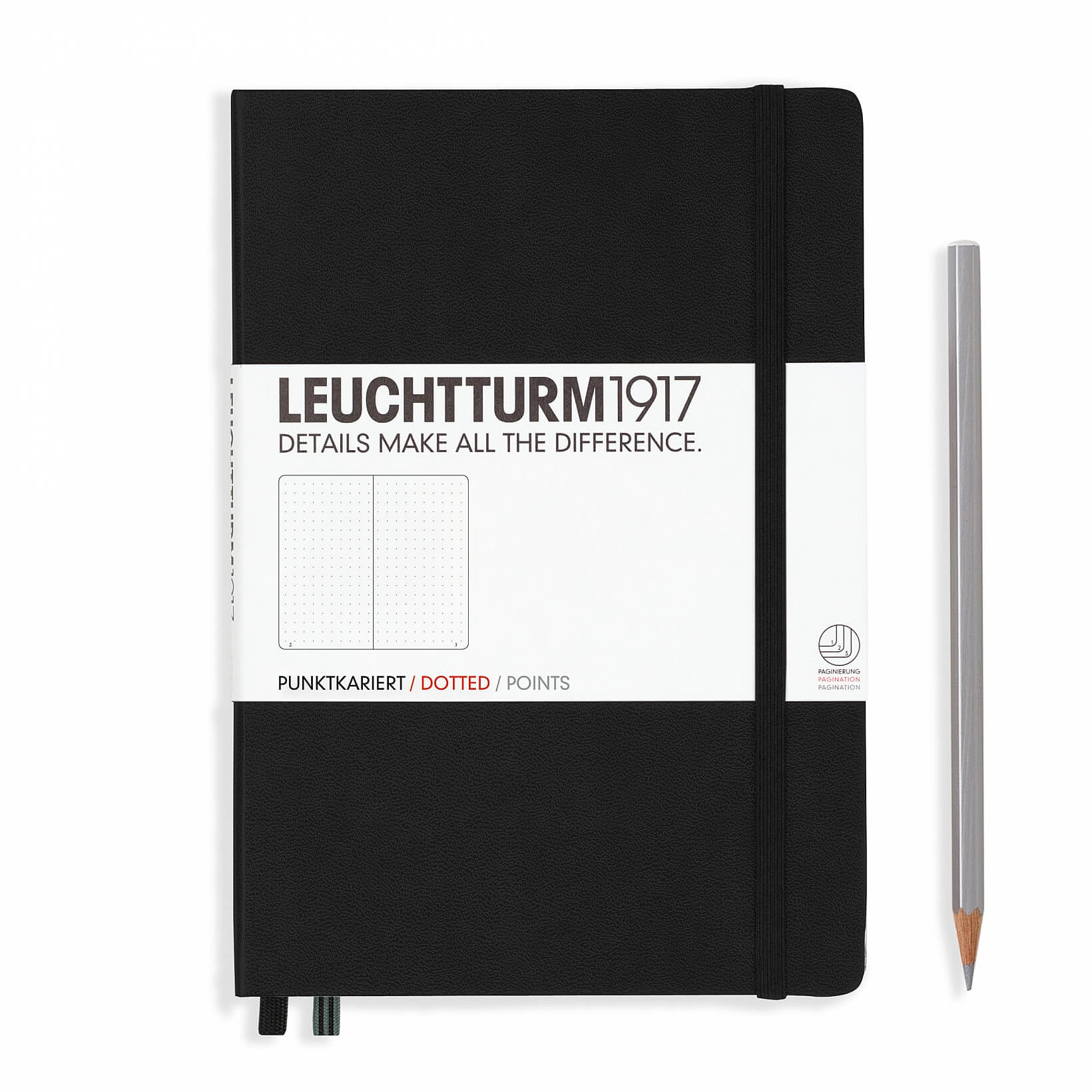 parfum toekomst zijn Leuchtturm1917 notitieboek dotted zwart - My Lovely Notebook