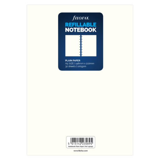 Filofax navullingen notitieboek A5 blanco 152451