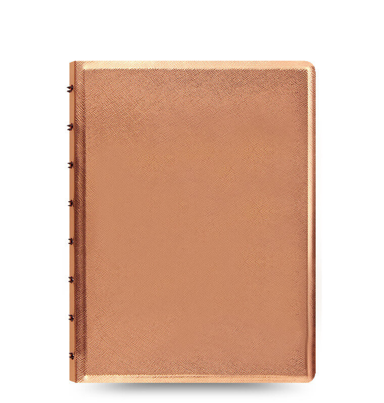 Filofax notitieboek saffiano metallic rosé goud