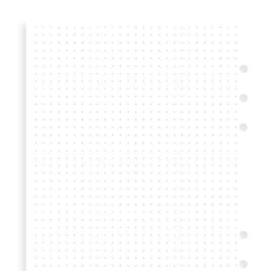 Filofax navulling organizer personal dotted