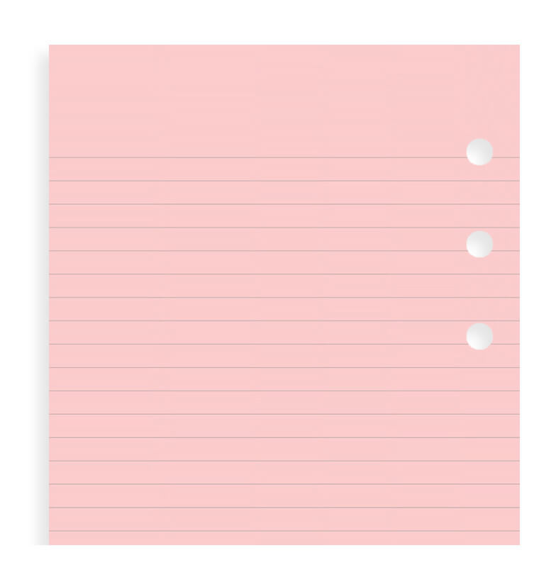 Publiciteit middernacht rechter Filofax navulling organizer Personal roze lijntjes | My Lovely Notebook