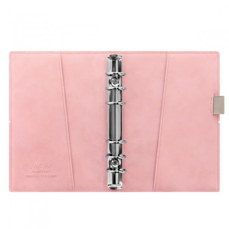 Filofax Domino Soft Organizer, A5 Size, Light Blue- Leather Appearance, Soft Tactile Protection, 6 Ring, Week-to-Show Calendar Diary, Multilingual, 2022 (C022603-22
