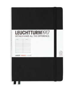 Leuchtturm1917 gelinieerd notitieboek zwart