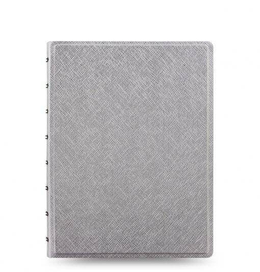 Filofax-notitieboek-saffiano-metallic-silver