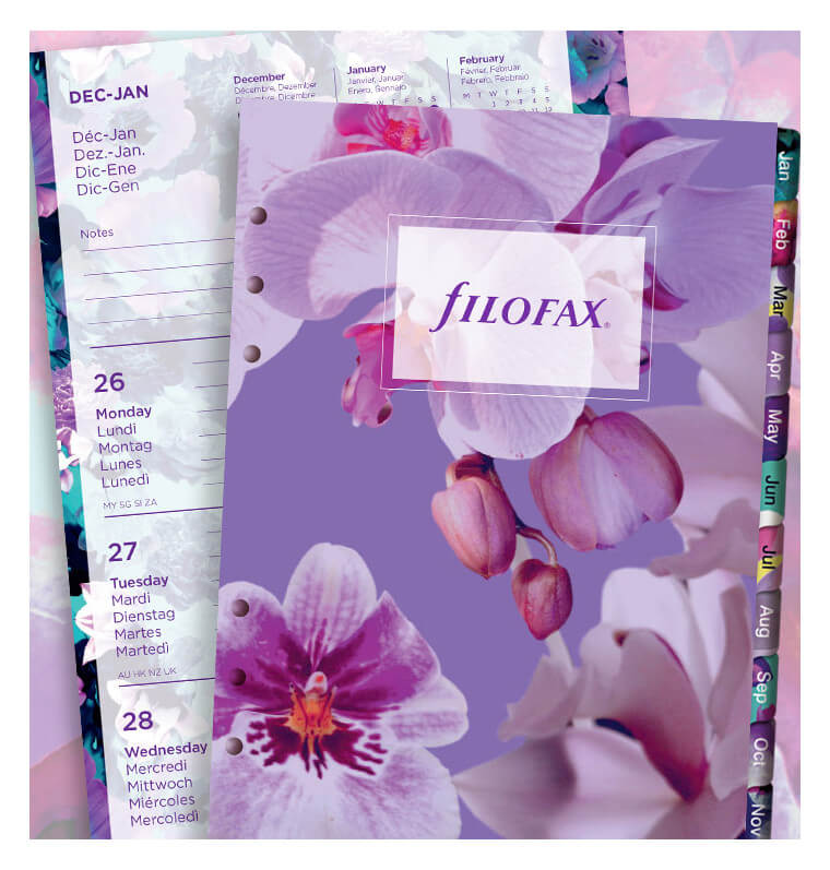 Afleiden Namens Prijs Filofax navulling organizer A5 - Floral agenda 2022 | My Lovely Notebook