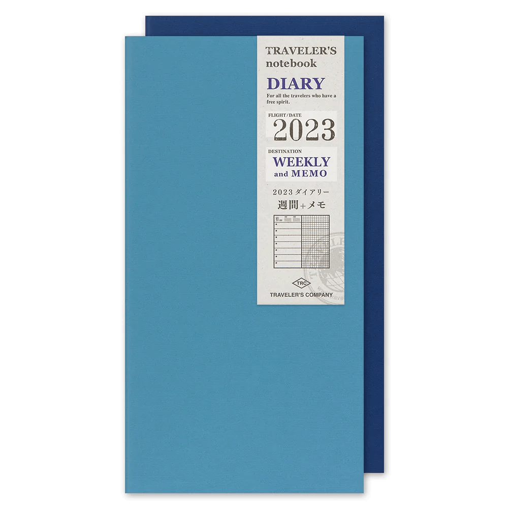 Midori Traveler's Notebook navulling diary weekly + memo 2023.jpg