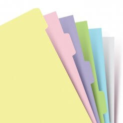 Filofax-organizer-personal-pastel-tabbladen-