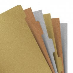 Filofax-tabbladen-notebook-metallic-A5-