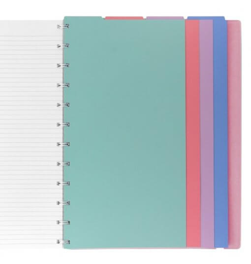 Filofax-notitieboek-classic-pastel-roze-A4-tabbladen