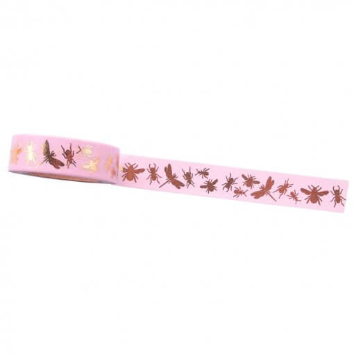 Washi-tape-wow-goods-insecten-roze-goud