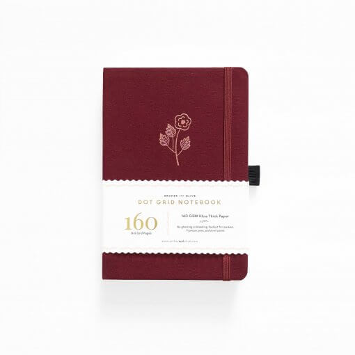 Archer and Olive Notebook Dot Grid - Rose Gold