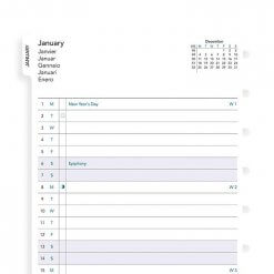 Filofax navulling A5 notitieboek - Month planner 2020