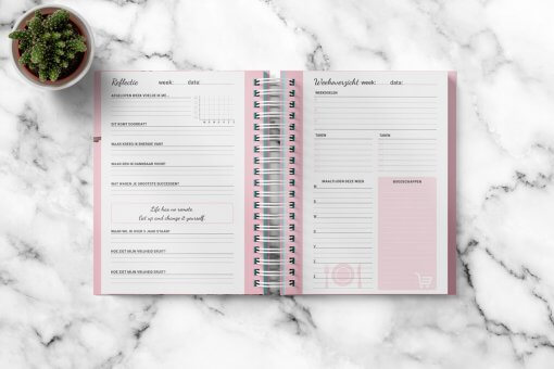 Flow Planner - Classic Pink Floral 9