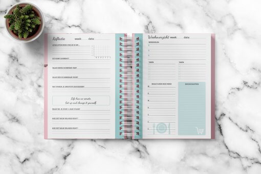 Flow Planner - Classic Pink Floral 8