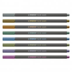 Stabilo Pen 68 Metallic Viltstift - Etui 8 stuks