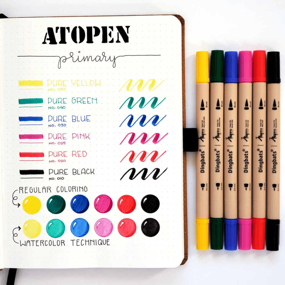 Dingbats Atopen Pastel Set 6 x Fineliner, Other