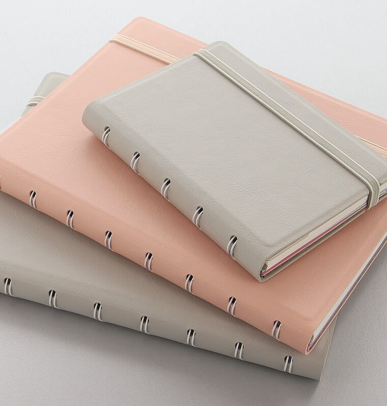 Badkamer Raap bladeren op Feat Filofax notitieboek A4 classic pastel stone | My Lovely Notebook