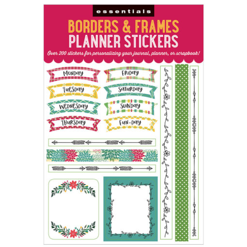 Peter Pauper Borders & Frames Planner Stickers
