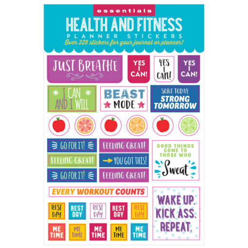 Peter Pauper Health & Fitness Planner Stickers