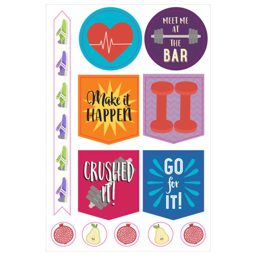 Peter Pauper Health & Fitness Planner Stickers 2