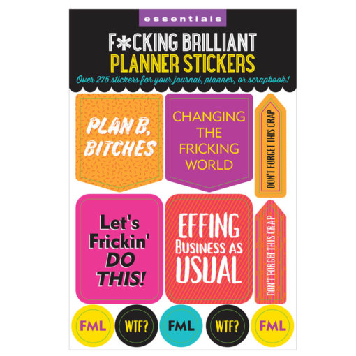 Peter Pauper F*cking Brilliant Planner Stickers