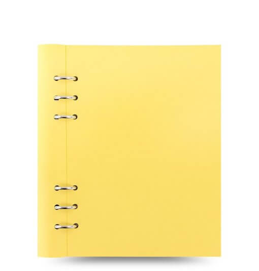 Filofax Clipbook Classic Pastel A5 Notebook lemon