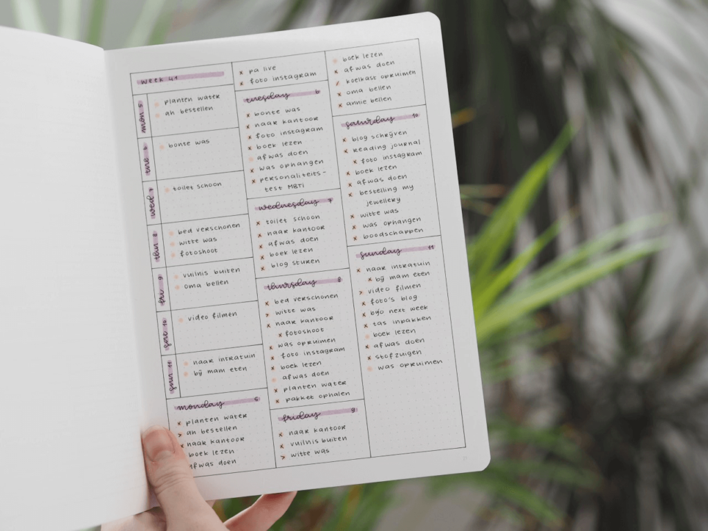 Zo maak je een minimalistische bullet journal