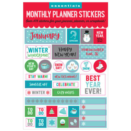 Peter Pauper Monthly Planner Stickers
