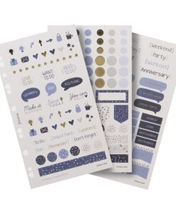 Filofax Stickers Indigo