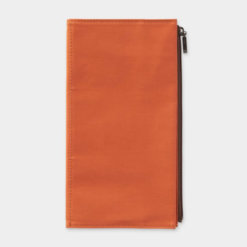 Midori Traveler's Notebook navulling Cotton Zipper Case Orange