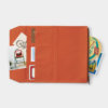 Midori Traveler's Notebook navulling Cotton Zipper Case Orange 2