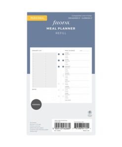 Filofax navulling organizer Personal Meal Planner