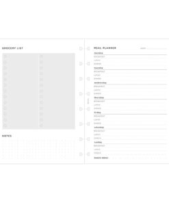 Filofax Notitieboek navulling A5 Meal Planner
