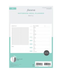 Filofax Notitieboek navulling A5 Meal Planner