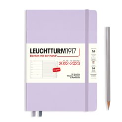 Leuchtturm1917 Weekly Planner & Notebook 18 Months 2022-2023 Lilac