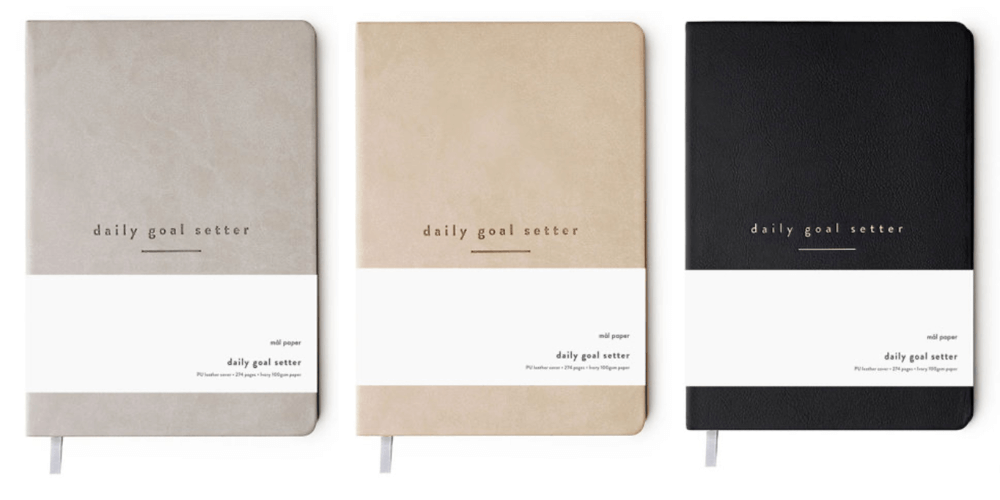 Mal Paper Daily Goal Setter online bestellen kleuren tan grijs zwart