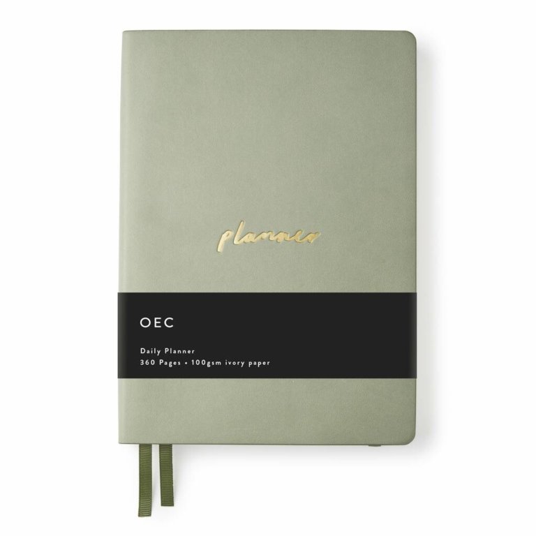 OEC Daily Planner Sage Green My Lovely Notebook