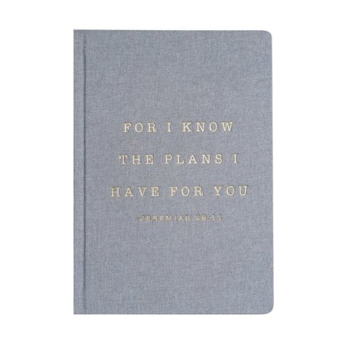 For I Know The Plans I Have For You Fabric Journal