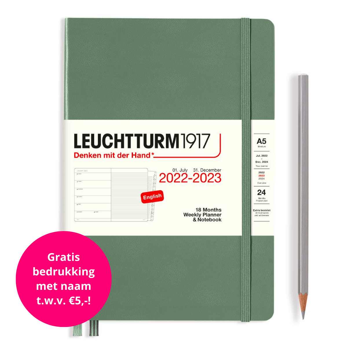 Leuchtturm1917-Weekly-Planner-Notebook-18-Months-2022-2023-Olive